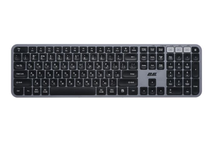 Клавіатура 2E KS240 Wireless UA Grey (2E-KS240WG_UA)