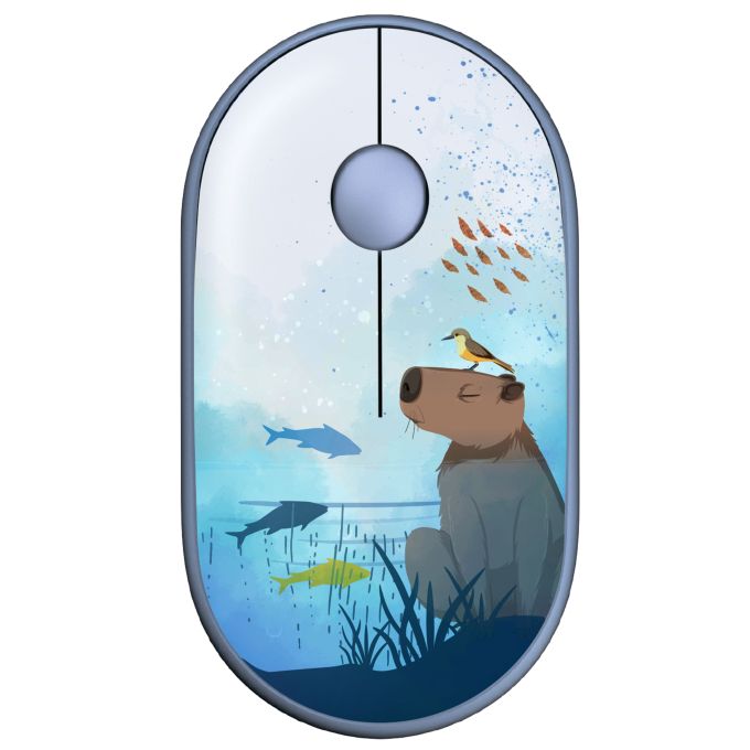 Мишка 2E MF300 Capybara Swim Silent Wireless Blue