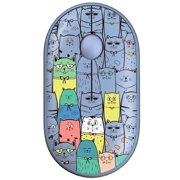 Мишка 2E MF300 Pets Cats Silent Wireless Blue