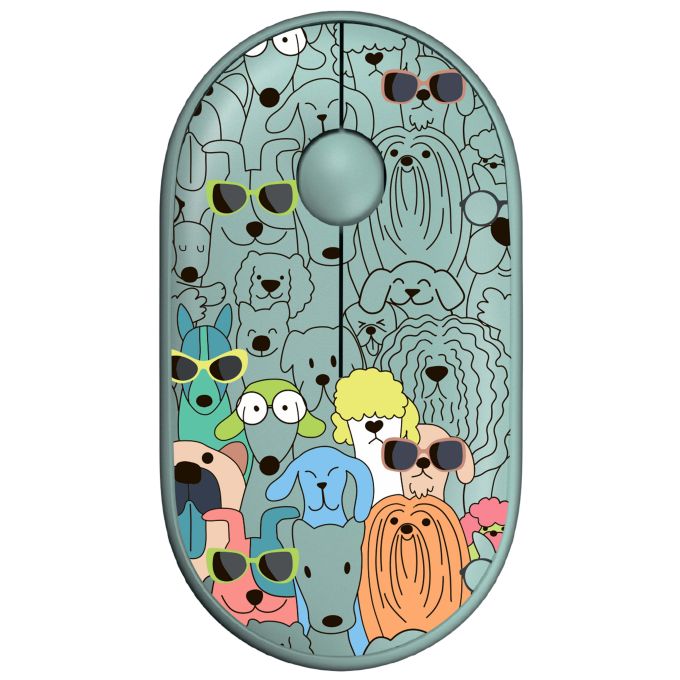 Мишка 2E MF300 Pets Dogs Silent Wireless Green