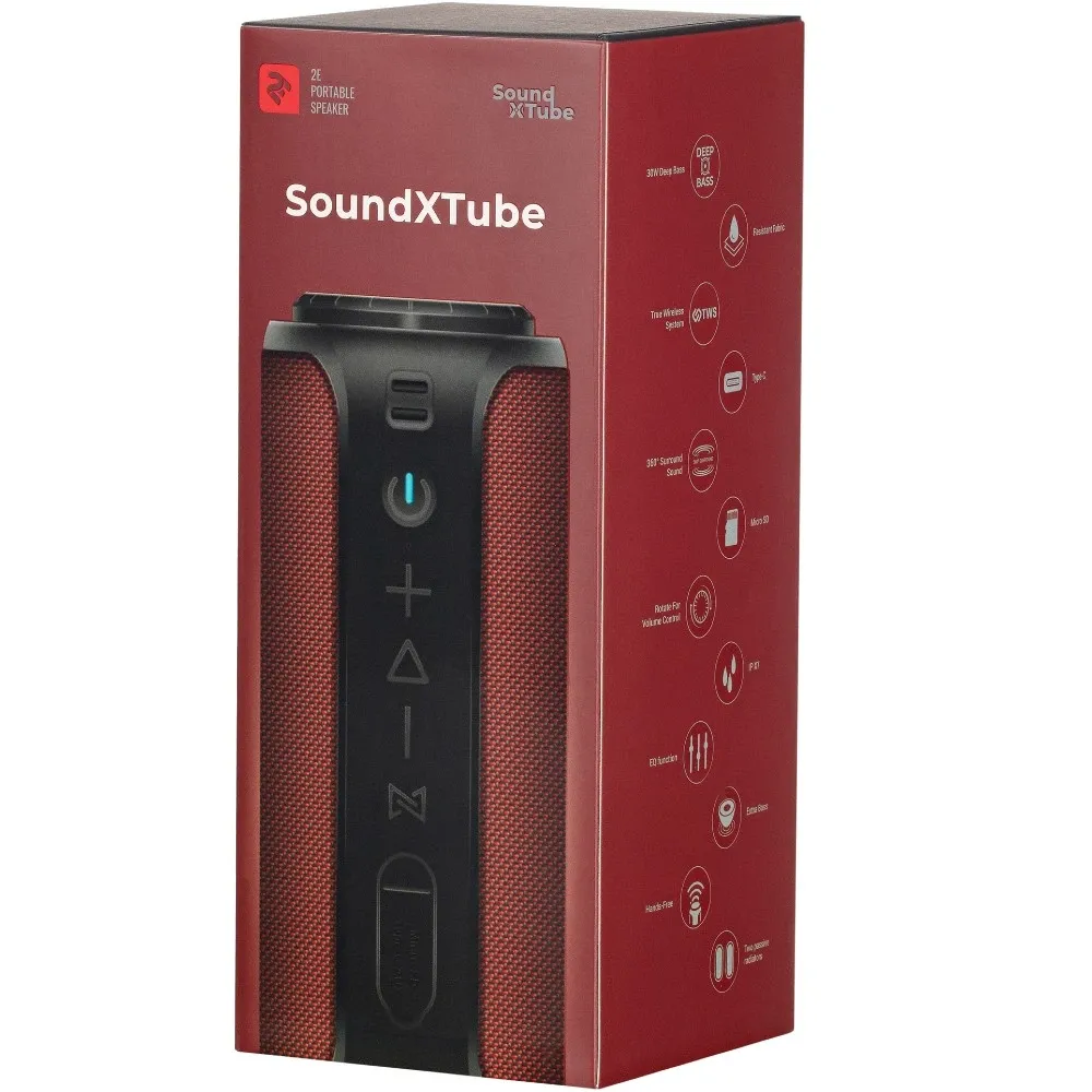 Акустична система 2E SoundXTube Red