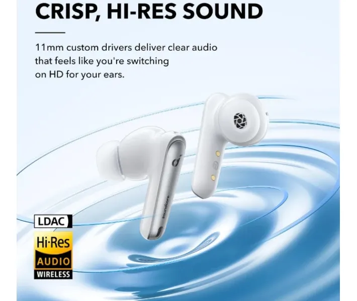 Навушники Anker SoundCore Liberty 4 NC Clear White
