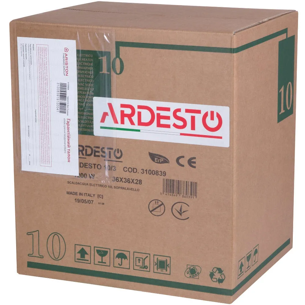Водонагрівач Ardesto 10O