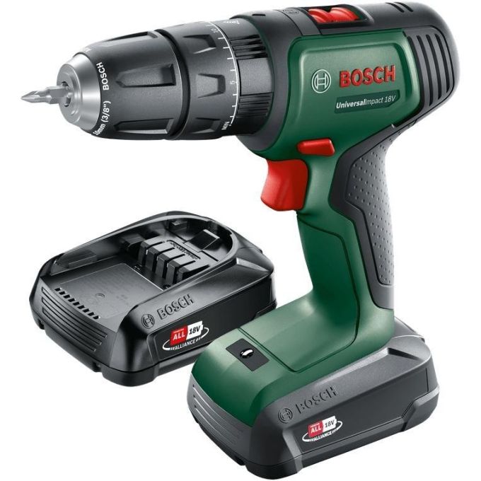 Шуруповерт Bosch UniversalImpact 18В 2х1.5Агод (0.603.9D4.102)