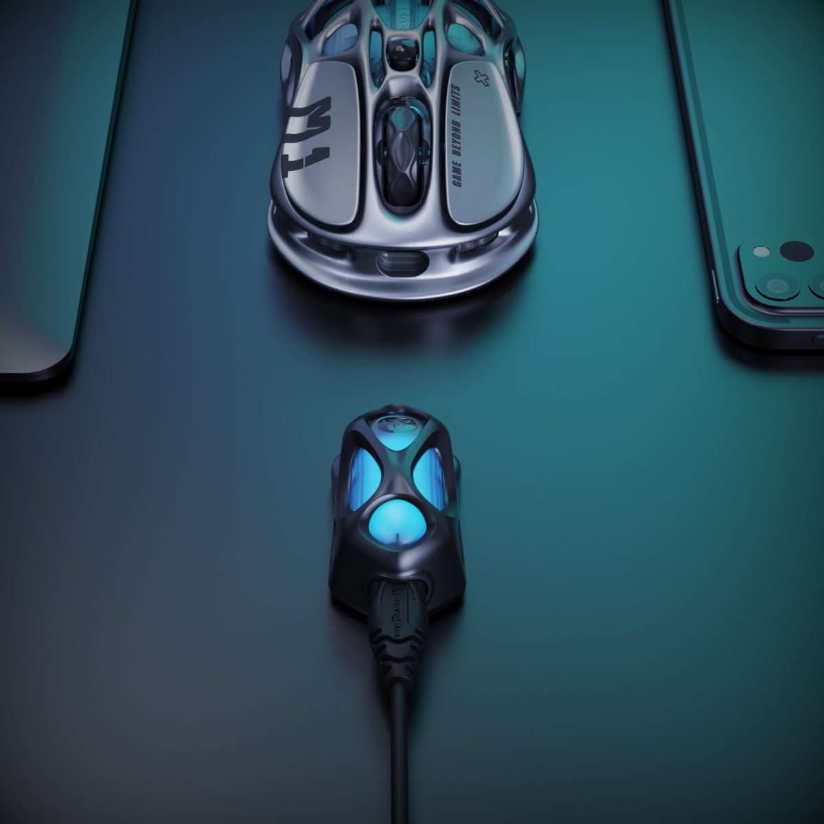 Мишка GravaStar Mercury M1 Pro RGB Gunmetal Gray