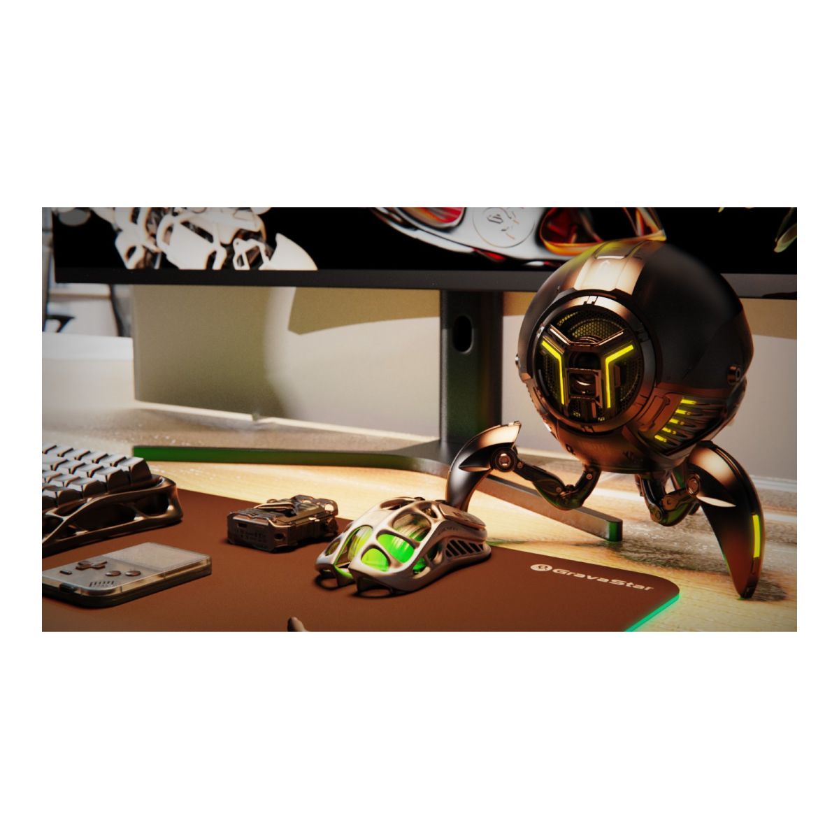Мишка GravaStar Mercury M1 Pro RGB Gunmetal Gray