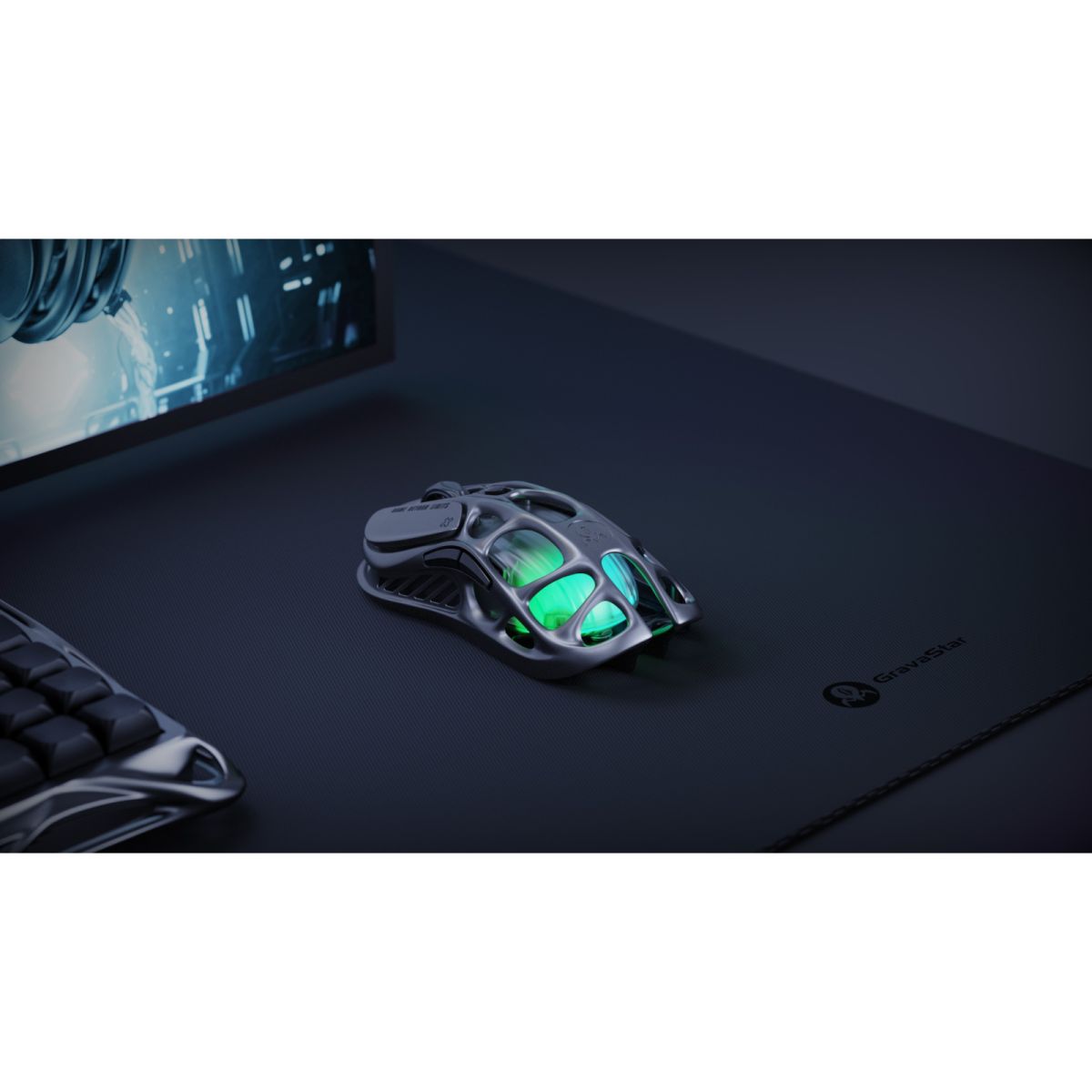 Мишка GravaStar Mercury M1 Pro RGB Gunmetal Gray