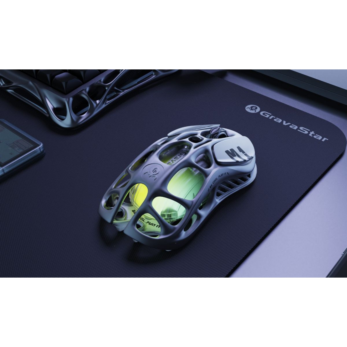 Мишка GravaStar Mercury M1 Pro RGB Gunmetal Gray