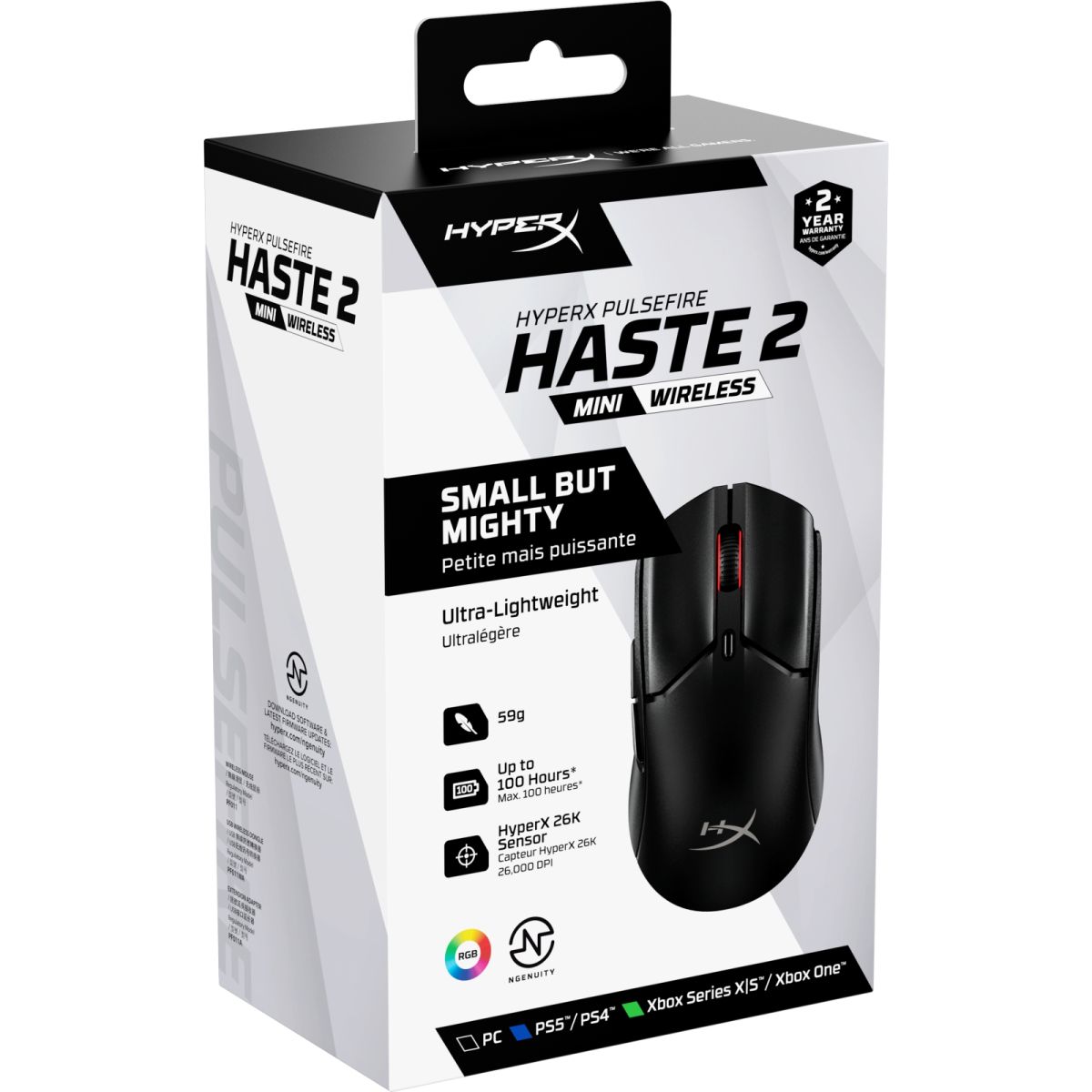 Мишка HyperX Pulsefire Haste 2 mini Black (7D388AA)