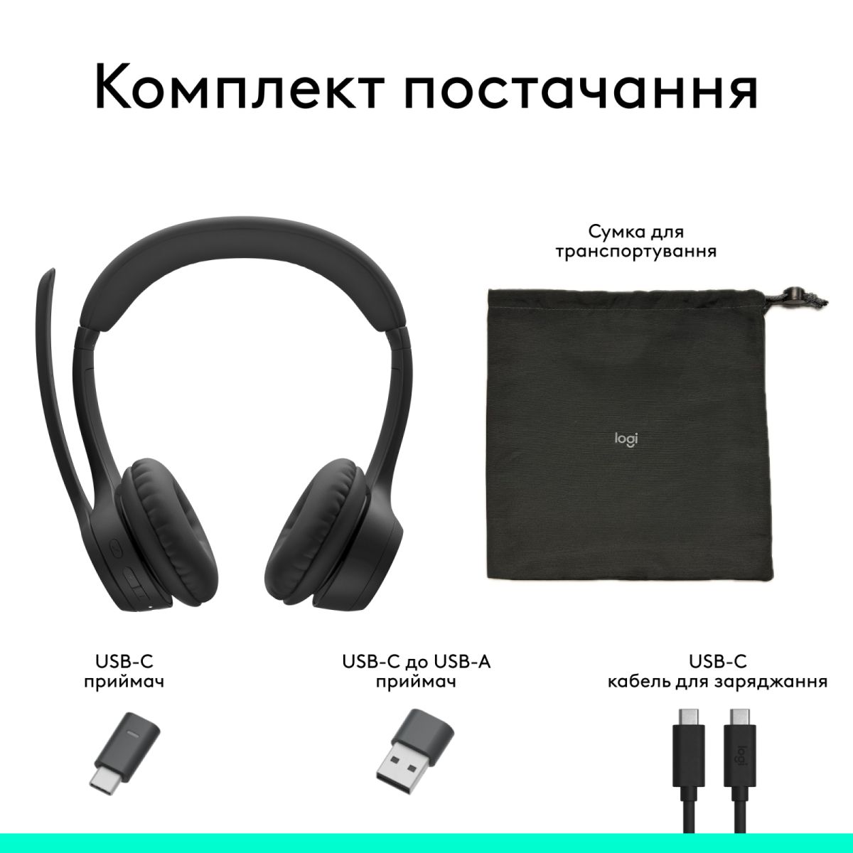 Гарнітура Logitech Zone 305 for Business Wireless UC Black (981-001453)