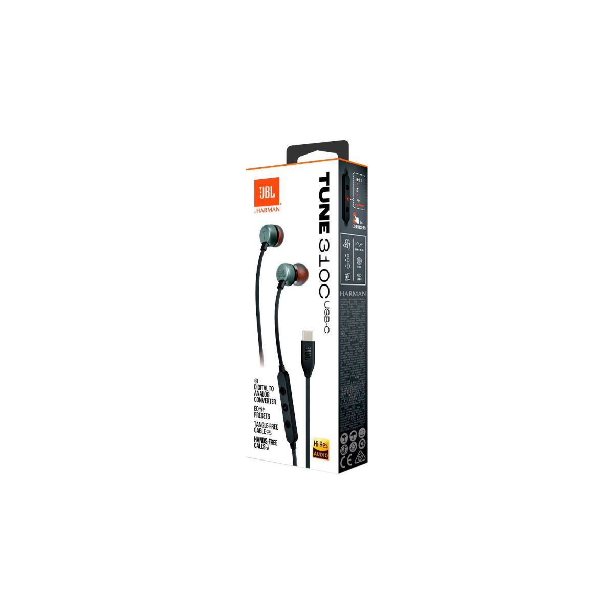 Навушники JBL Tune 310C USB-C Black