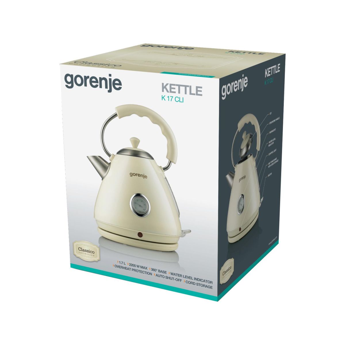 Електрочайник Gorenje K17CLI
