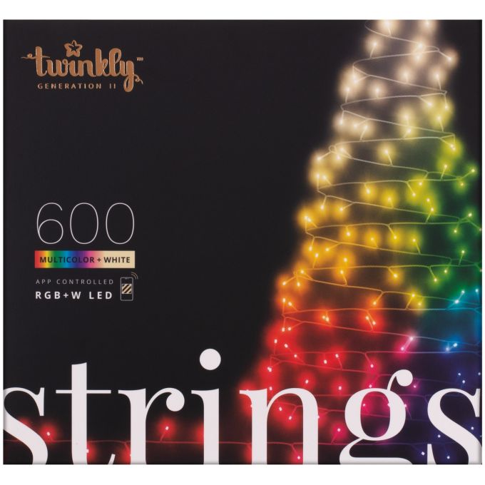Гірлянда Smart LED Twinkly Strings RGBW 600 чорний (TWS600SPP-BEU)