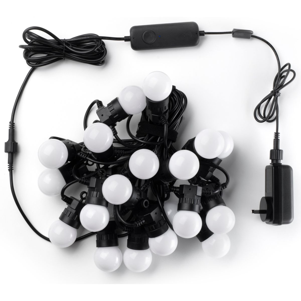 Гірлянда Smart LED Twinkly Festoon RGB 20 чорний (TWF020STP-BEU)