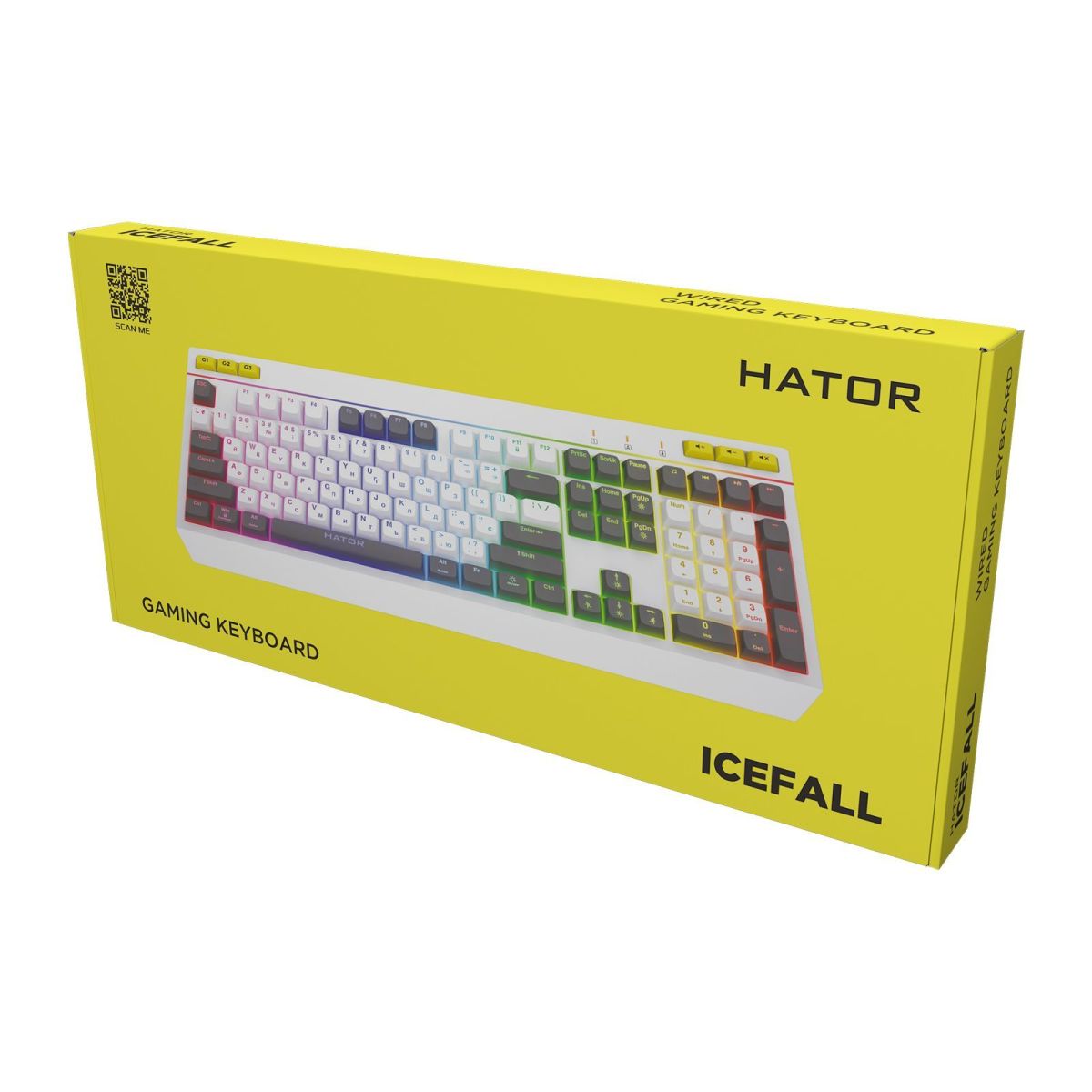 Клавіатура Hator Icefall White (HTK405UA)