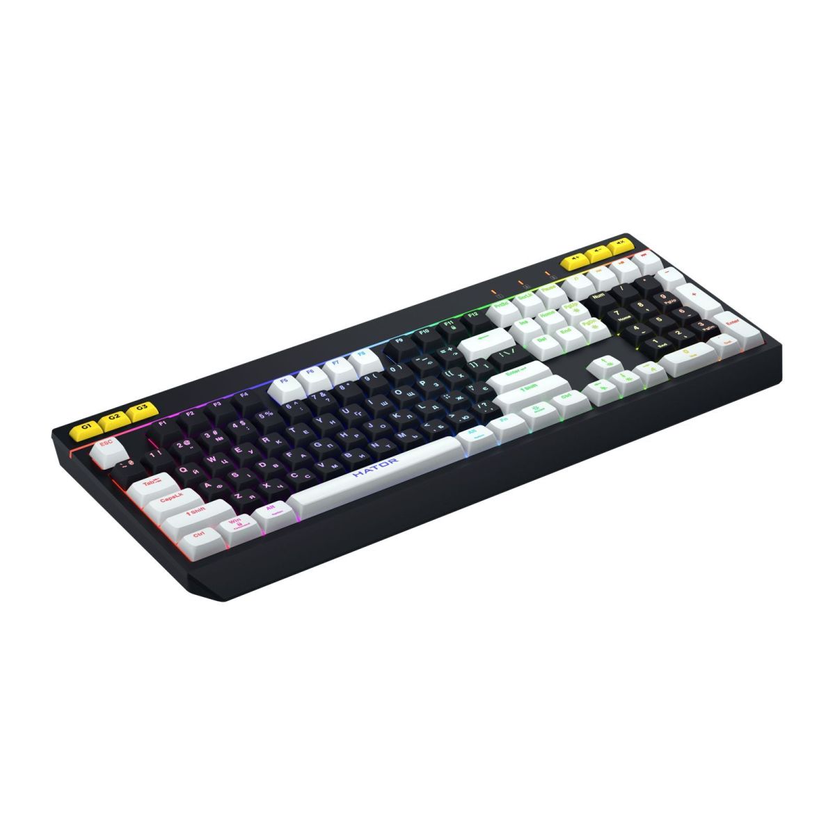 Клавіатура Hator Icefall Black White (HTK400UA)