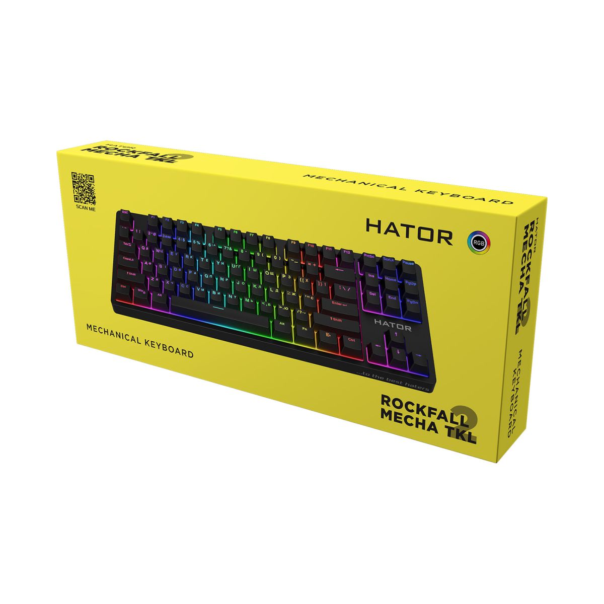 Клавіатура Hator Rockfall 2 Mecha TKL Orange Black (HTK-520)