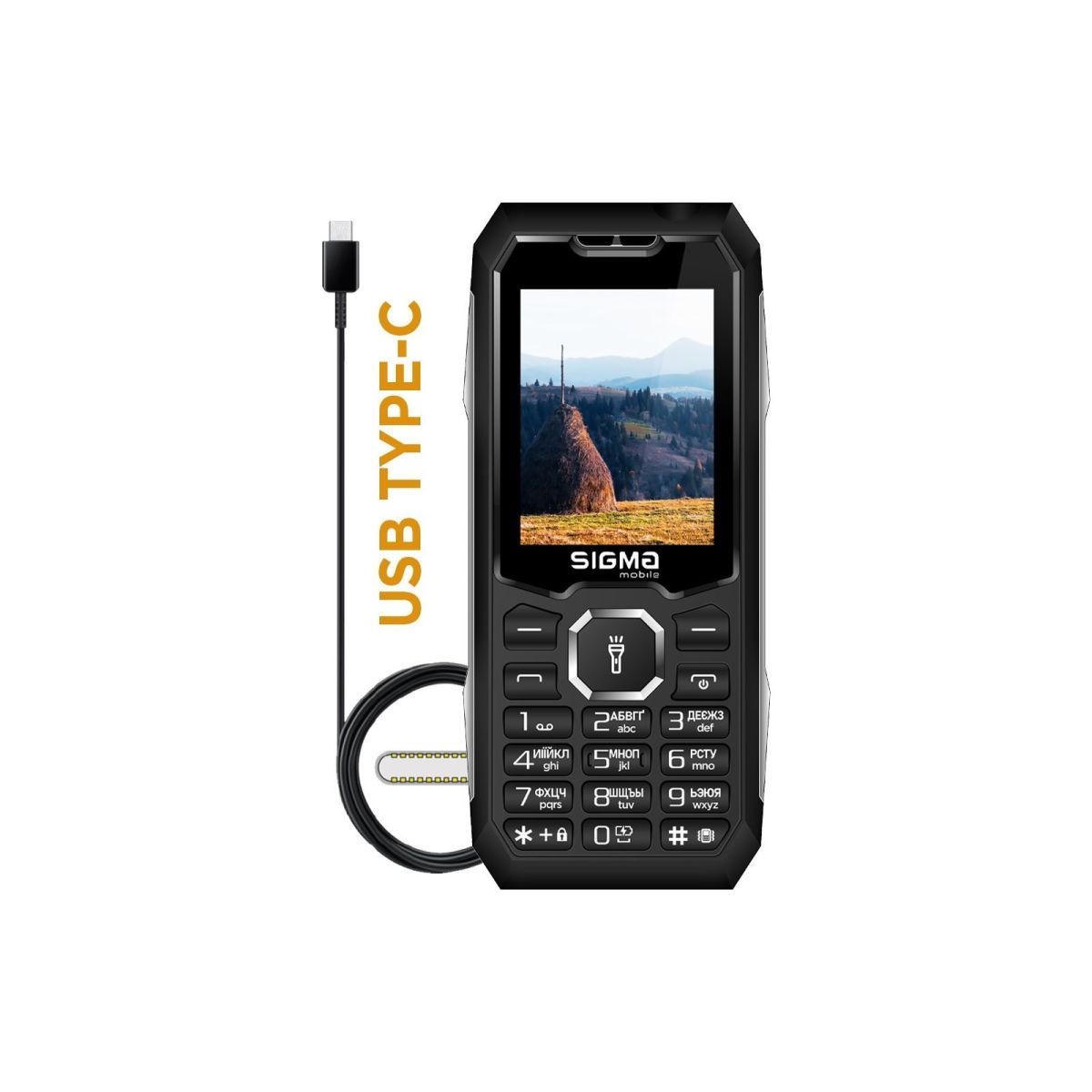Мобільний телефон Sigma X-style 341 BRO Type-C Black