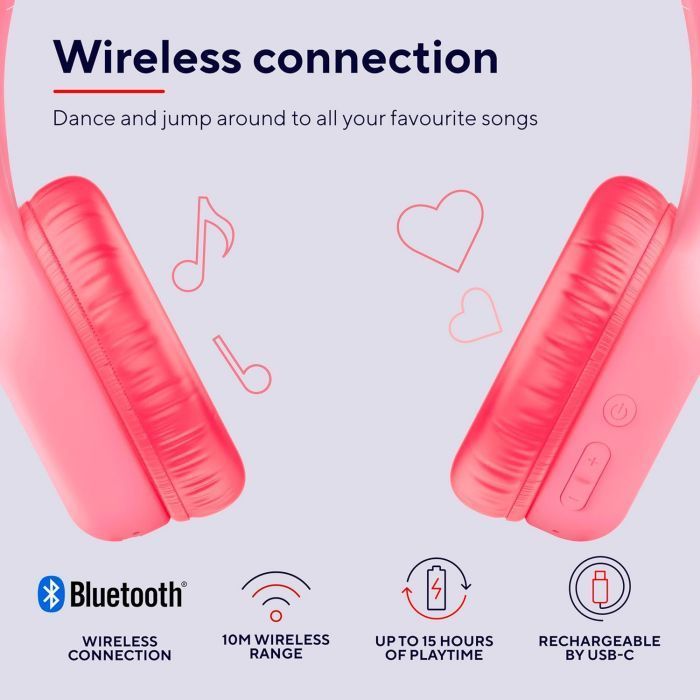 Навушники Trust Nouna Kids Wireless Pink