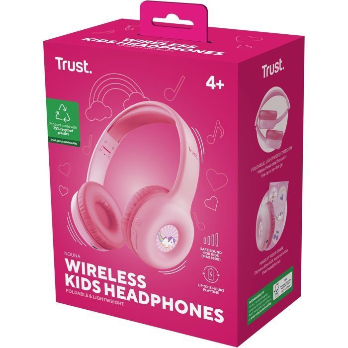 Навушники Trust Nouna Kids Wireless Pink
