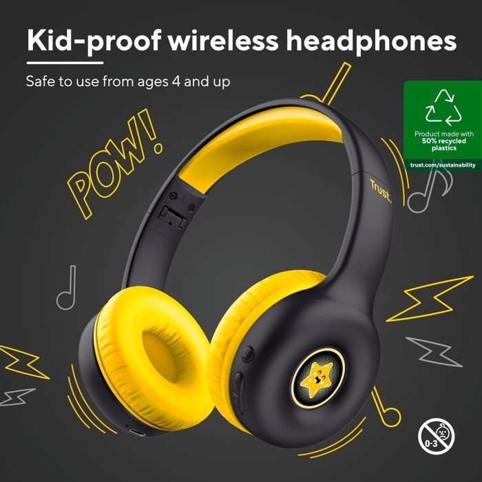Навушники Trust Nouna Kids Wireless Black