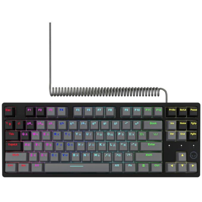 Клавіатура Lorgar Azar 514TKL RGB Mechanical USB UA Black Grey (LRG-GK514TKL-BK-UA)
