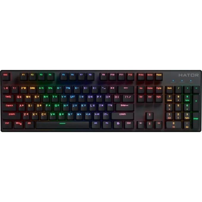 Клавіатура Hator Icefall Mecha Rainbow Wireless Black (HTK204UA)