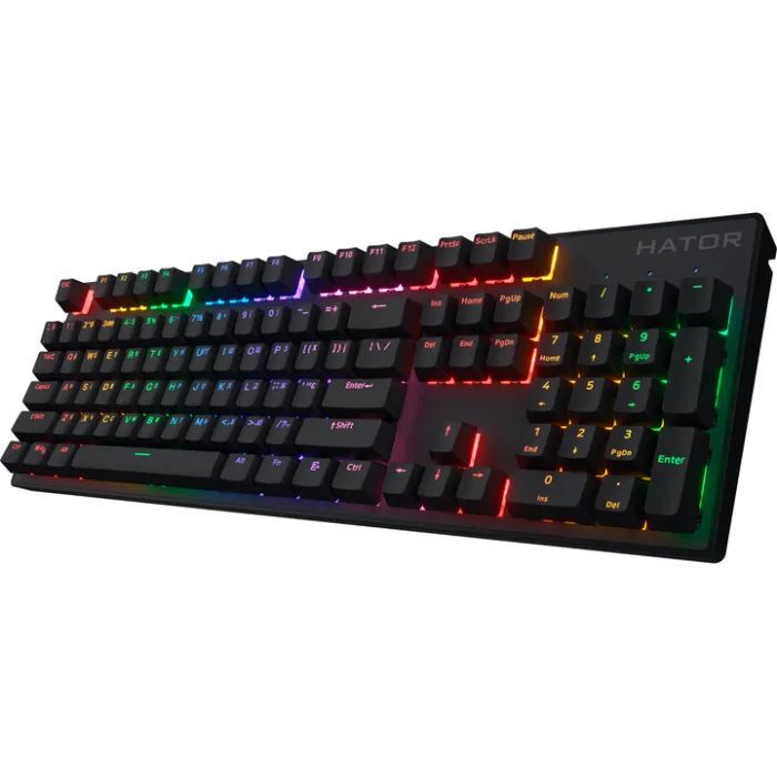 Клавіатура Hator Icefall Mecha Rainbow Wireless Black (HTK204UA)