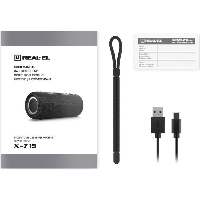 Акустична система REAL-EL X-715 Black