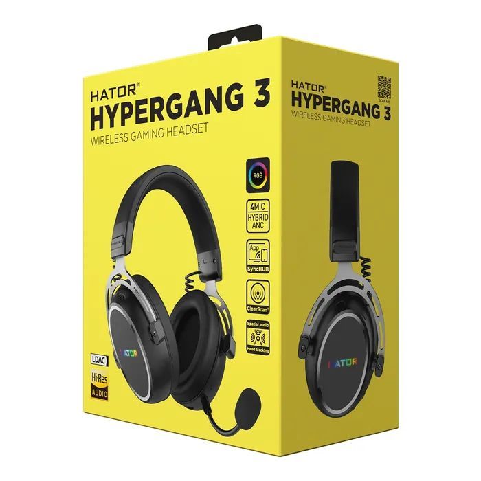 Навушники Hator Hypergang 3 Wireless Black (ESH55)