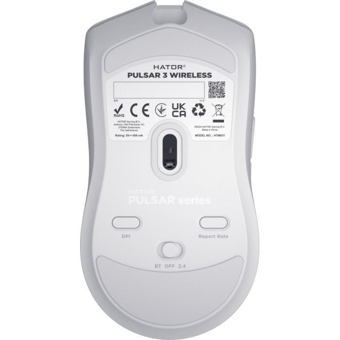 Мишка Hator Pulsar 3 Wireless White (HTM631)