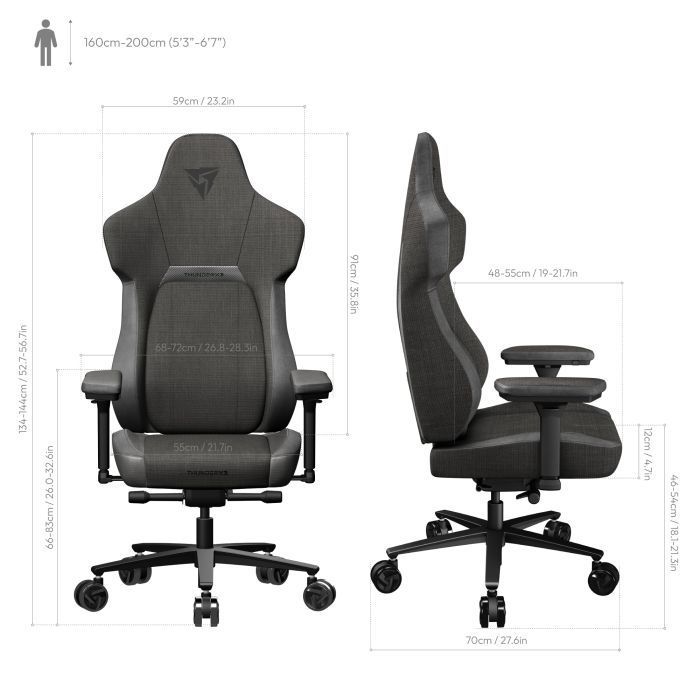 Крісло ігрове TX3 Core Loft Black (TEGC-2056101.11)