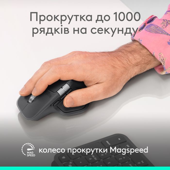 Мишка Logitech MX Master 4 for Business Wireless Graphite (910-007617)