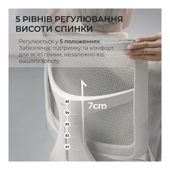 Офісне крісло Sihoo Doro S100 Mesh White (S100-M302)