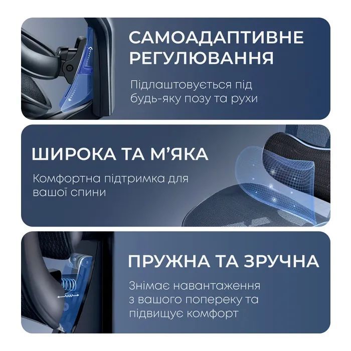 Офісне крісло Sihoo Doro C300L Mesh Black (DORO-C300L-A3-101)