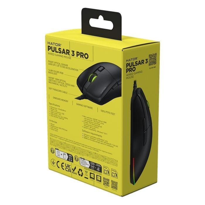 Мишка Hator Pulsar 3 Pro USB Black (HTM620)