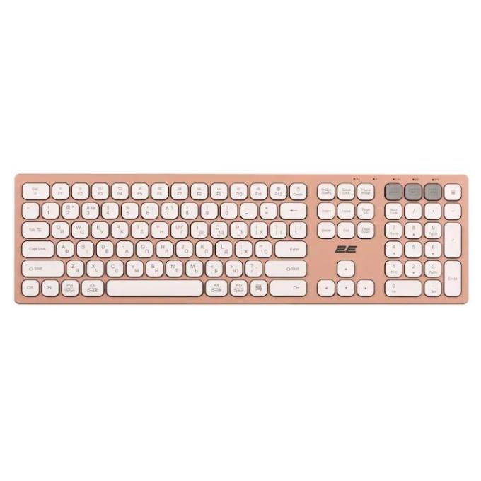 Клавіатура 2E KS270 Wireless UA Pink White (2E-KS270WBPN_UA)