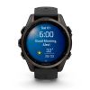 Смарт-годинник Garmin fenix 8 AMOLED 43mm Carbon Gray DLC Titanium with Black Pebble Gray Silicone Band (010-02903-21)