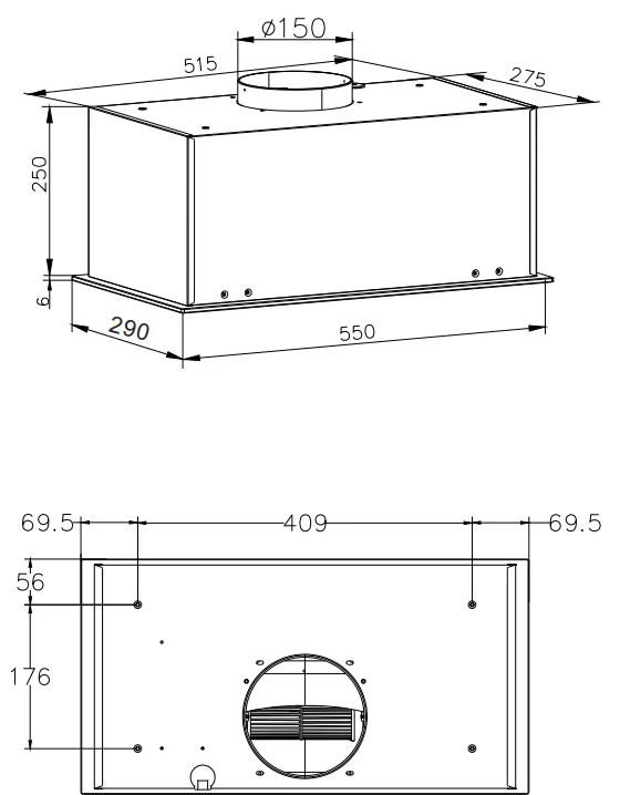 Витяжка кухонна Hansa OMP6553BGH