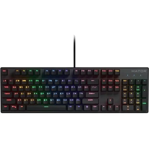 Клавіатура Hator Icefall Mecha Rainbow USB Black (HTK104UA)