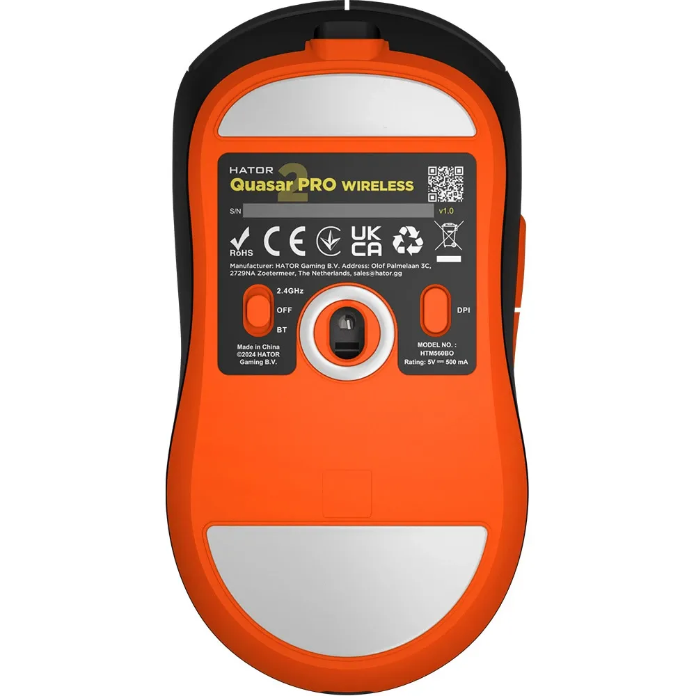 Мишка Hator Quasar 2 Pro Wireless Black Orange (HTM560BO)