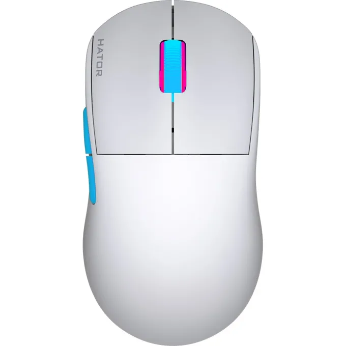 Мишка Hator Quasar 2 Pro Wireless White Cyan (HTM561WC)