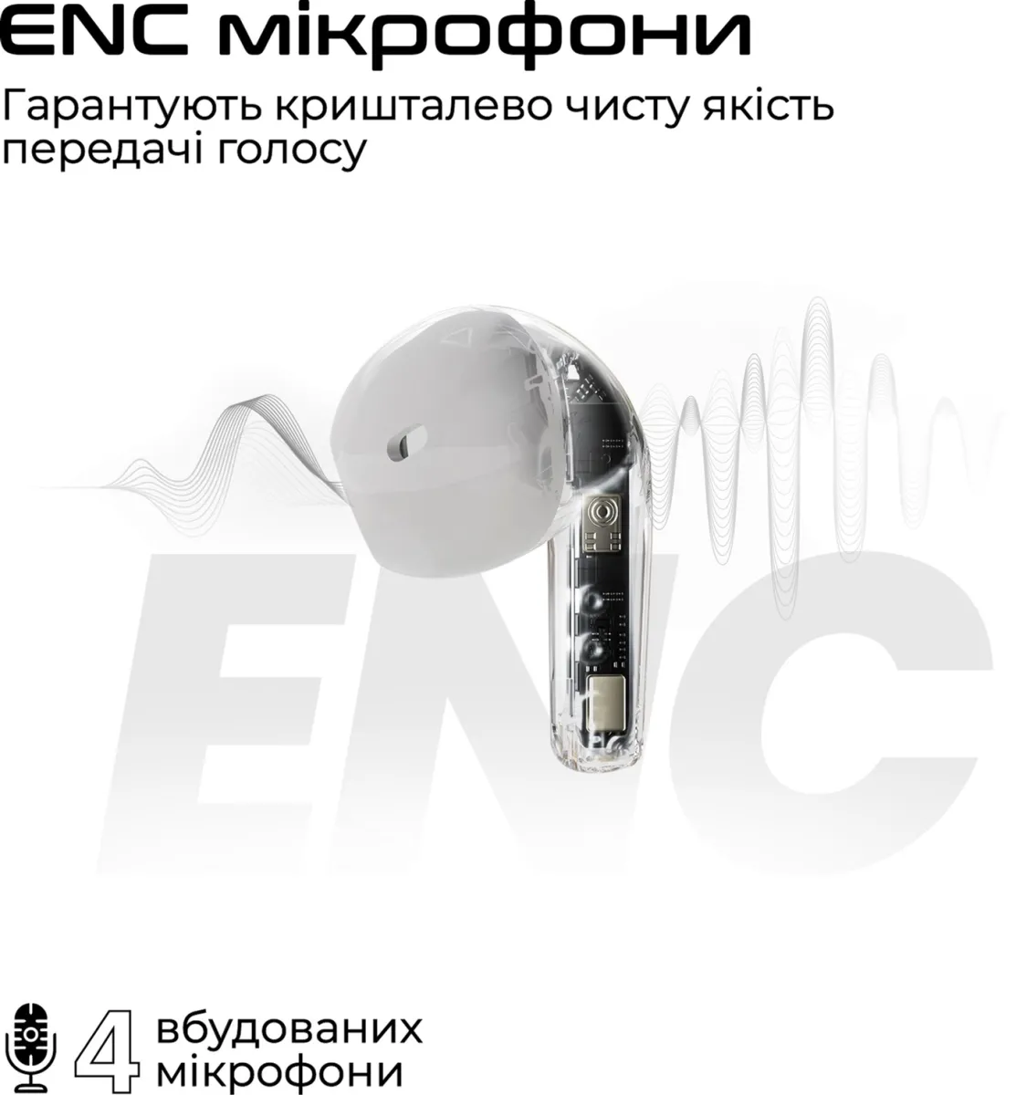 Навушники HiFuture FlyBuds3 White