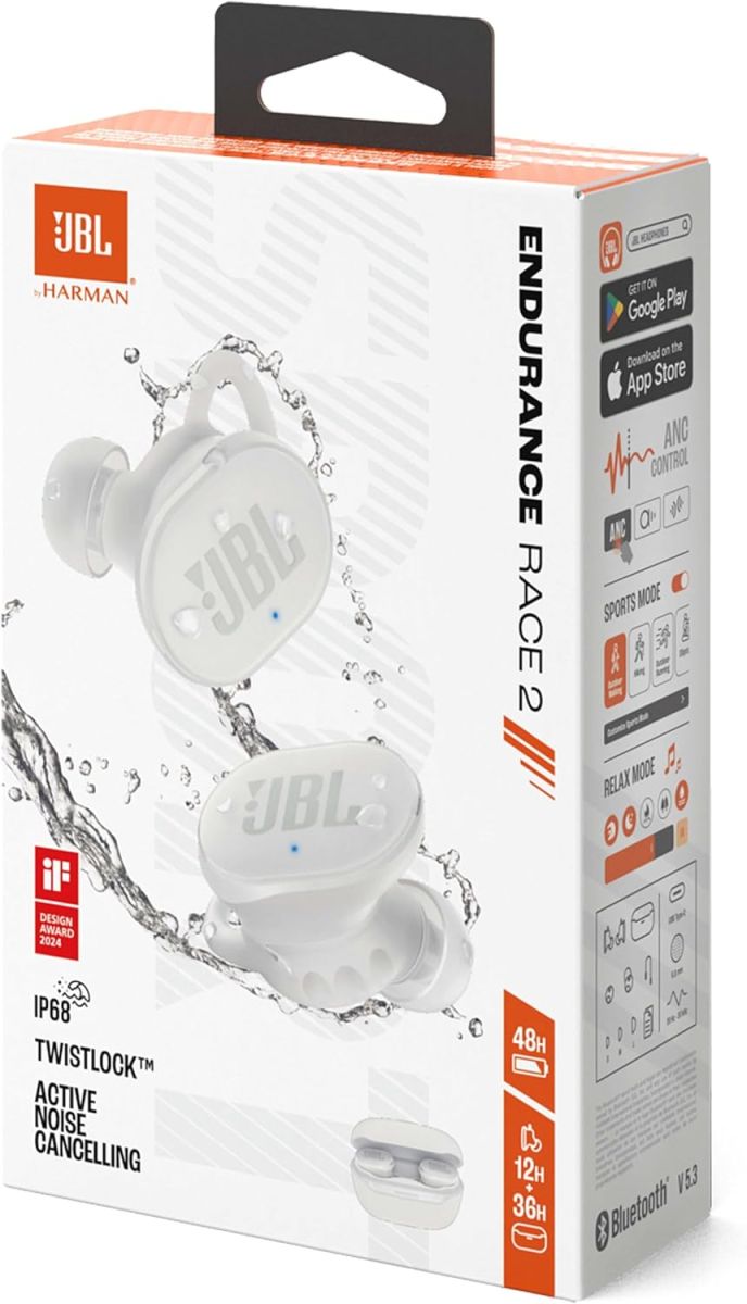 Навушники JBL Endurance Race 2 White
