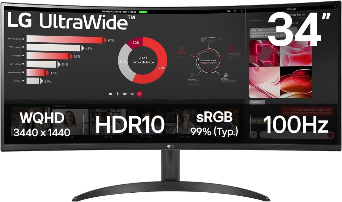 Монітор LG 34WR50QK-B