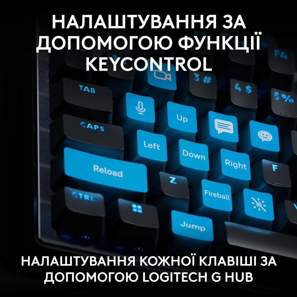 Клавiатура Logitech G PRO X TKL Rapid Black (920-013233)