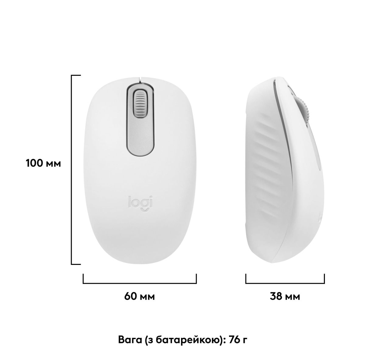 Мишка Logitech M196 Bluetooth Off-White (910-007460)