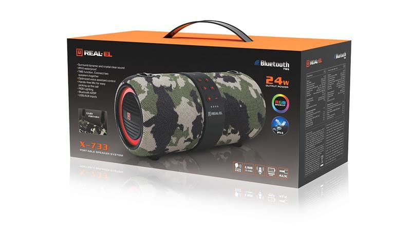 Акустична система REAL-EL X-733 Сamo