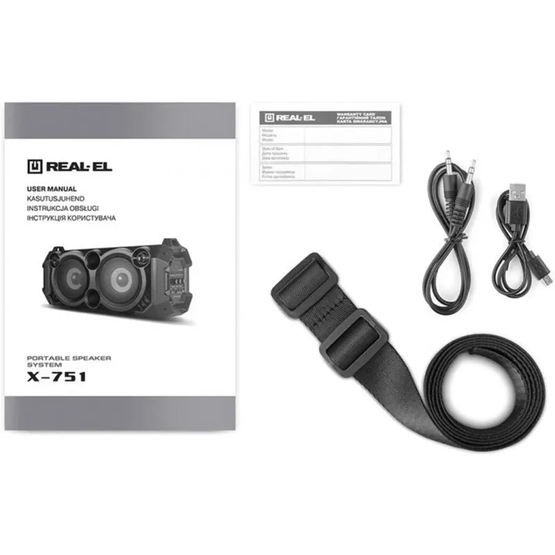 Акустична система REAL-EL X-751 Black