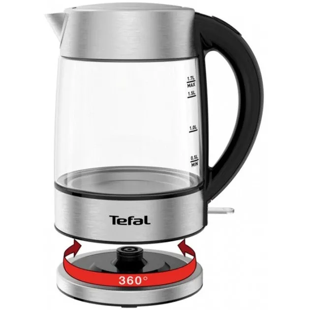 Електрочайник Tefal Glass Kettle (KI772D38)
